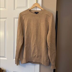 Lands End - XL/T tan 100% cotton sweater